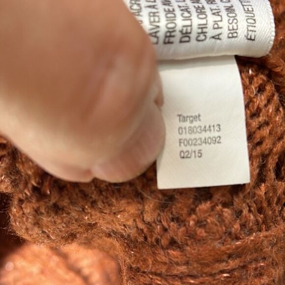 Merona rust colored Hi-Lo tunic sweater size medium - Picture 8 of 8